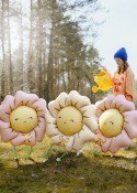 Ballon en aluminium Fleur, 104x104 cm, rose vif