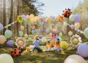 Ballons en aluminium pour guirlandes Marguerites, diamètre 65 cm, mix