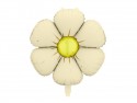 Ballons en aluminium pour guirlandes Marguerites, diamètre 65 cm, crème