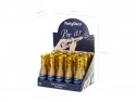 Canon à confettis bouteille avec confettis, 20,5 cm, or