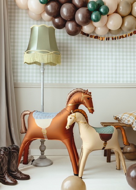 Ballon en aluminium Cheval,...