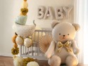 Ballon en aluminium Baby, 140x43 cm, beige