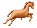 Ballon cheval en aluminium, 125x100cm, mix