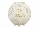 Ballon en aluminium disque ''Oh Baby'', 35x35 cm, mix