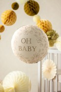 Ballon en aluminium disque ''Oh Baby'', 35x35 cm, mix