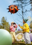 Ballon en aluminium Coccinelle, 85x83 cm, mix