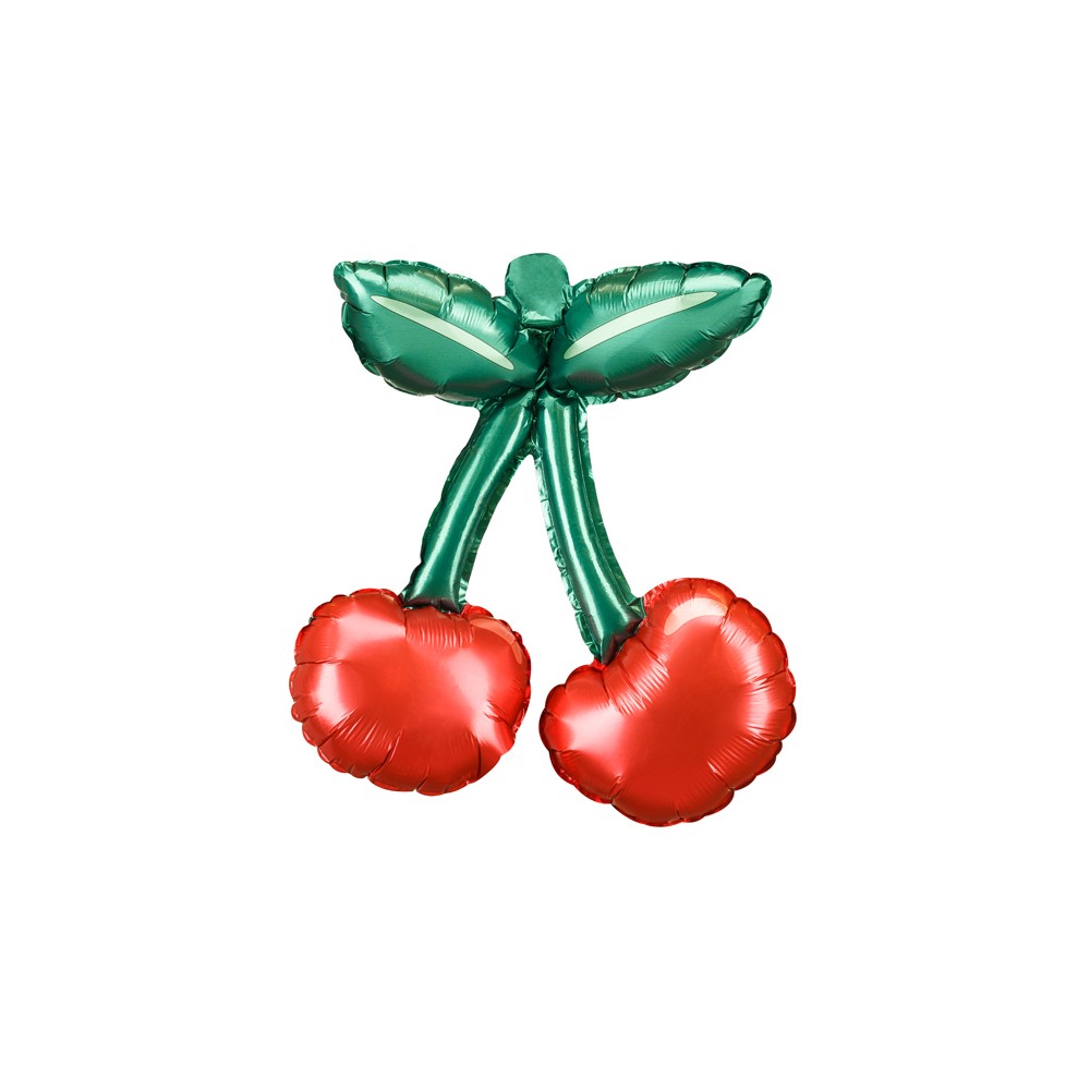 Ballons en aluminium Cerises pour guirlandes, 28x31 cm, mix