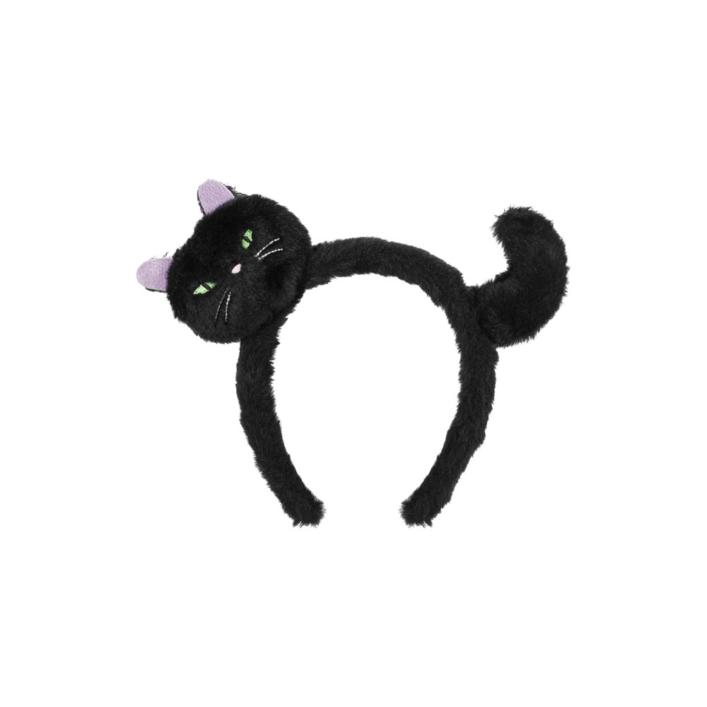 Serre-tête Chat, 23.5x18cm, noir
