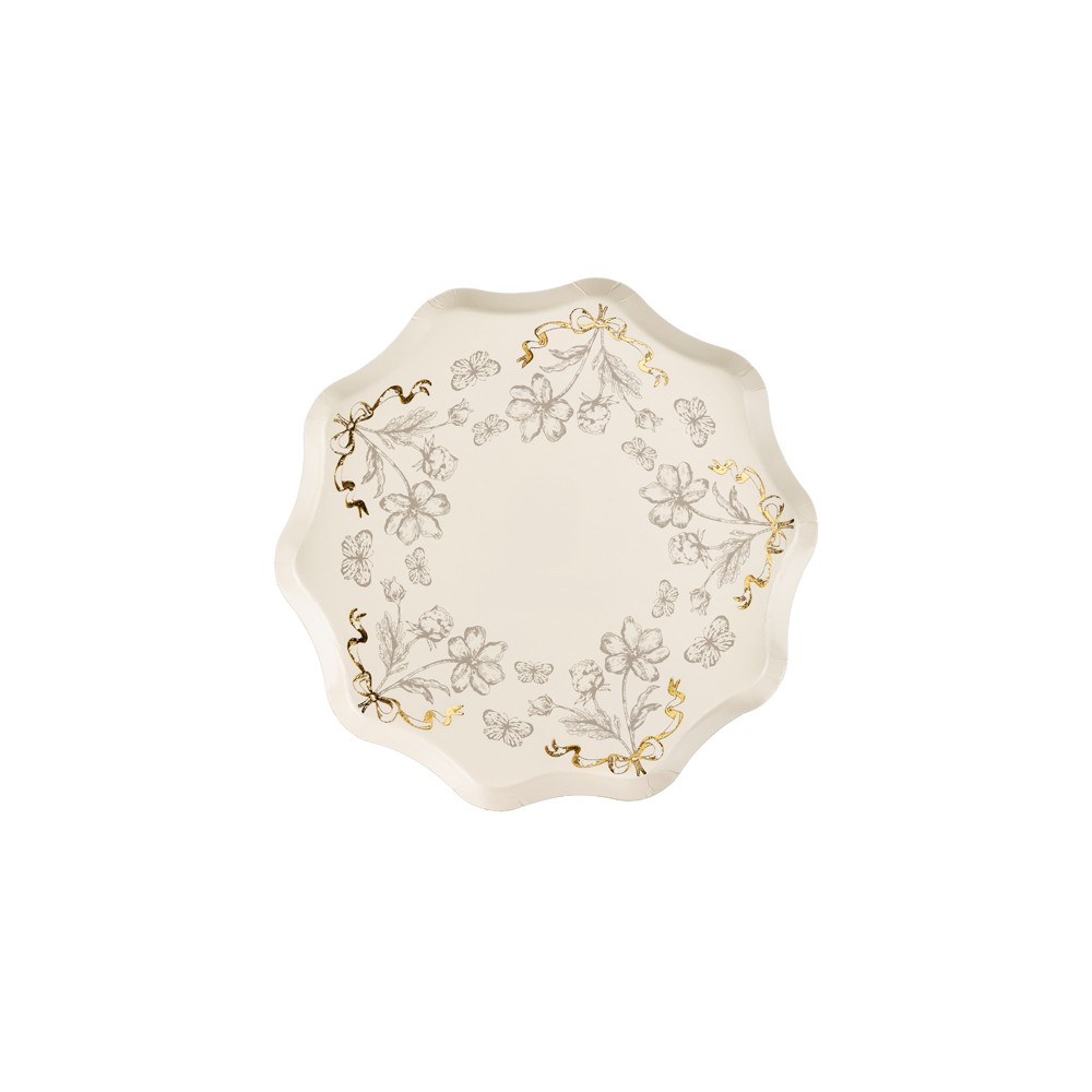 Assiettes Fleurs, 20 cm, mix
