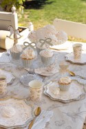 Assiettes Fleurs, 20 cm, mix