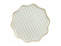 Assiettes à Carreaux, 23 cm, mix