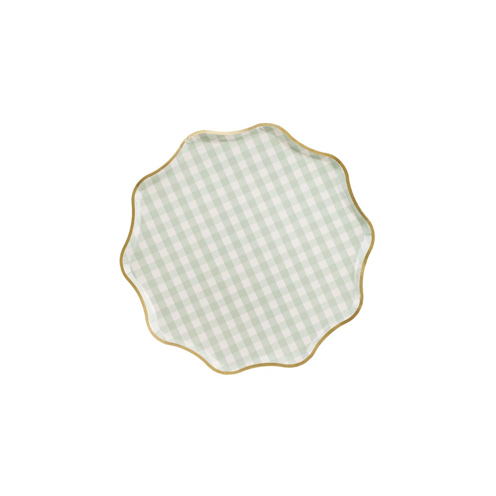 Assiettes à Carreaux, 23 cm, mix