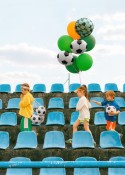 Ballon en aluminium Ballon de football, 35x35 cm, mix.