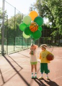 Ballon en aluminium Basketball, 35x35 cm, mix.
