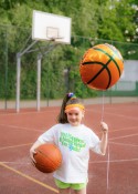 Ballon en aluminium Basketball, 35x35 cm, mix.