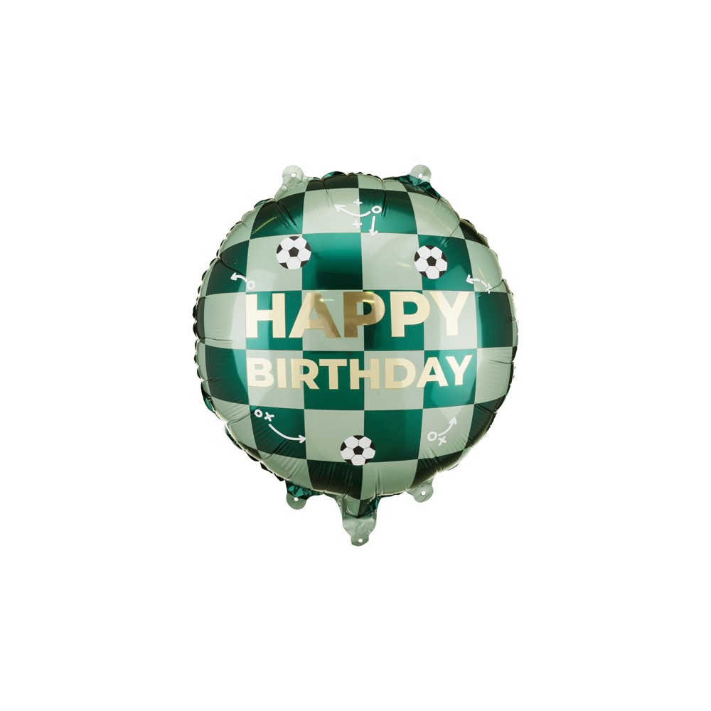 Ballon en aluminium Joyeux Anniversaire avec Ballons, 35x35 cm, mix