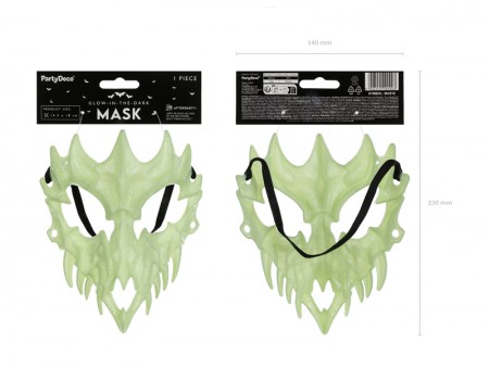 Masque Crâne luminescent,...