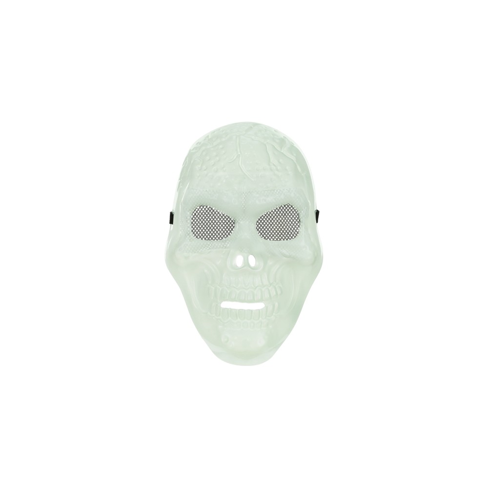 Masque Crâne luminescent, 17x27cm