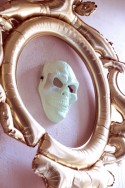 Masque Crâne luminescent, 17x27cm