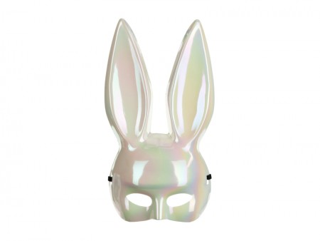 Masque Lapin, 16.5x34cm, blanc
