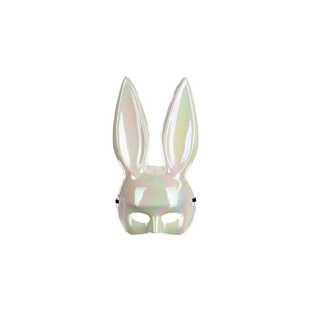 Masque Lapin, 16.5x34cm, blanc
