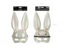 Masque Lapin, 16.5x34cm, blanc