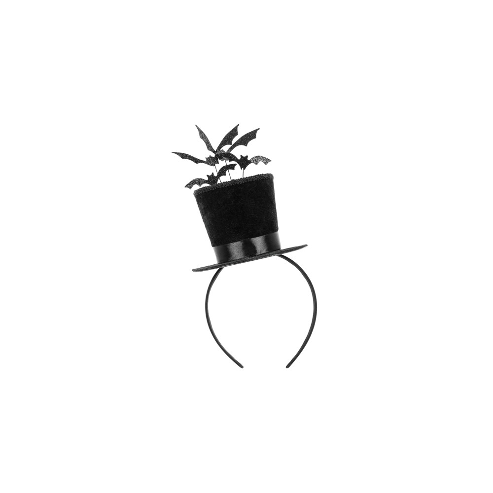 Bandeau Cylindre avec Chauves-Souris, 19x26 cm, Noir