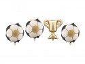 Ballons en aluminium pour guirlandes Coupe avec ballons, 33x33 cm et 34 cm, mix