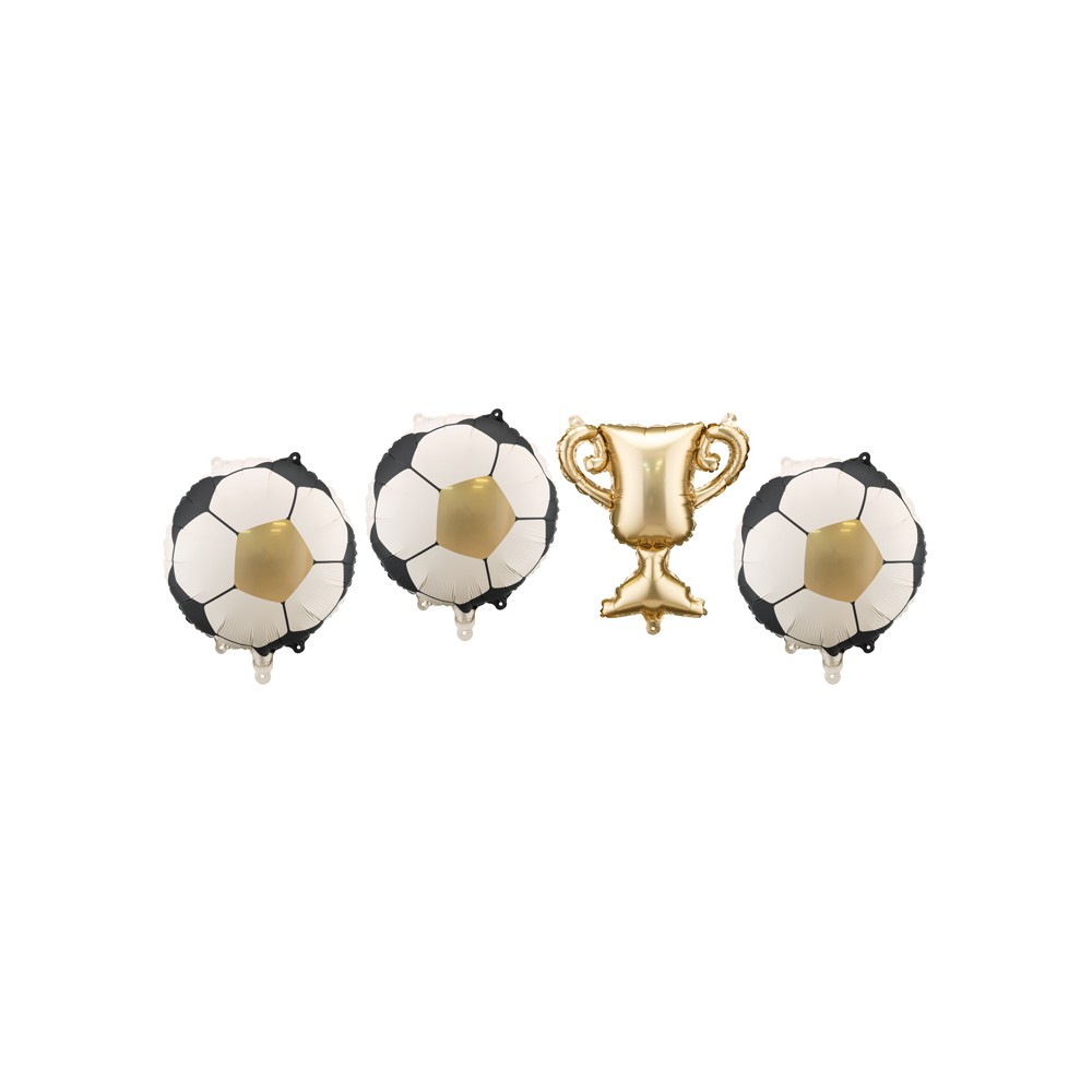 Ballons en aluminium pour guirlandes Coupe avec ballons, 33x33 cm et 34 cm, mix