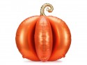 Ballon en aluminium 3D Citrouille debout, 90x90 cm, orange