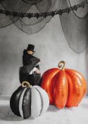Ballon en aluminium 3D Citrouille debout, 58x58 cm, mix