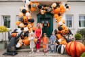 Ballon en aluminium 3D Citrouille debout, 58x58 cm, mix