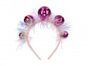 Serre-tête Boule Disco, 17.5x17.5 cm, rose