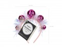 Serre-tête Boule Disco, 17.5x17.5 cm, rose