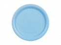 Assiettes en papier, bleu clair, 23 cm