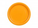 Assiettes en papier, orange clair, 23 cm
