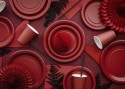 Assiettes en papier, rouge foncé, 23 cm
