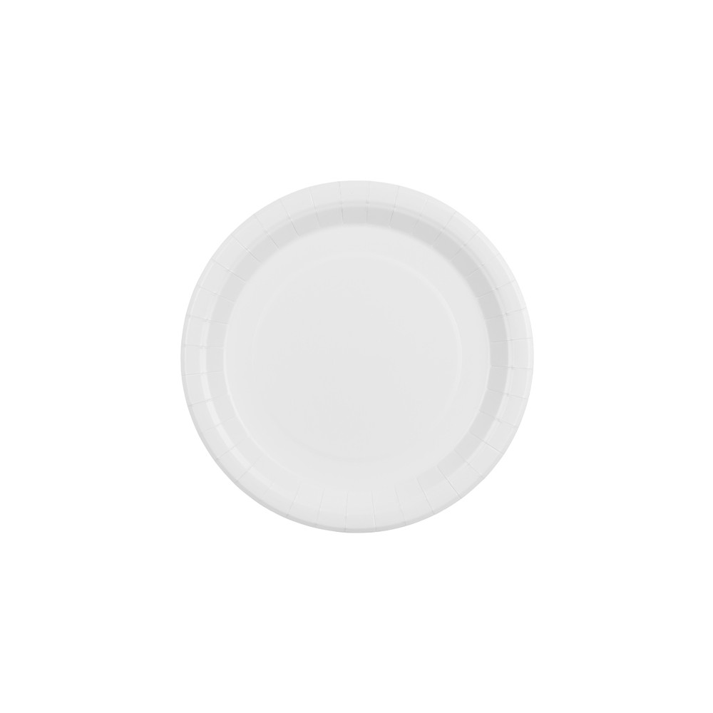 Assiettes en papier, blanc, 23 cm