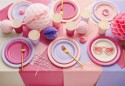 Assiettes en papier, rose clair, 23 cm