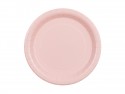 Assiettes en papier, rose clair, 23 cm