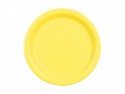 Assiettes en papier, jaune, 23 cm