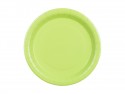 Assiettes en papier, vert clair, 23 cm