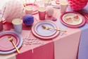 Assiettes en papier, rose foncé, 18 cm