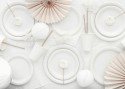 Assiettes en papier, blanc, 18 cm