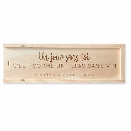 Caisse à vin en bois...