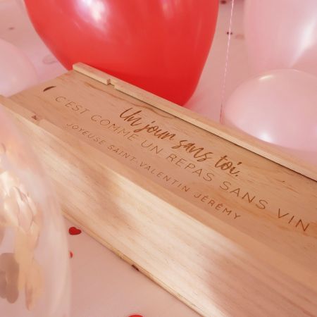 Caisse à vin en bois...