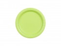 Assiettes en papier, vert clair, 18 cm