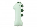 Ballon en aluminium Chiffre ''1'' Dinosaure, 92 cm, assorti