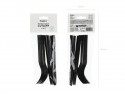 Couverts en plastique, 18–18,5 cm, noir