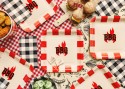 Assiettes en papier BBQ, assorties, 26 x 26 cm